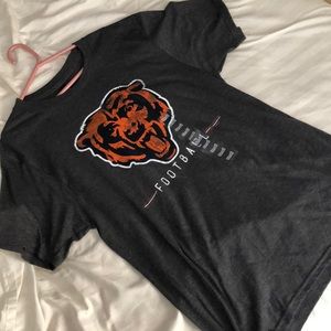🆕 Chicago Bears Grey Football Tee Shirt T-Shirt